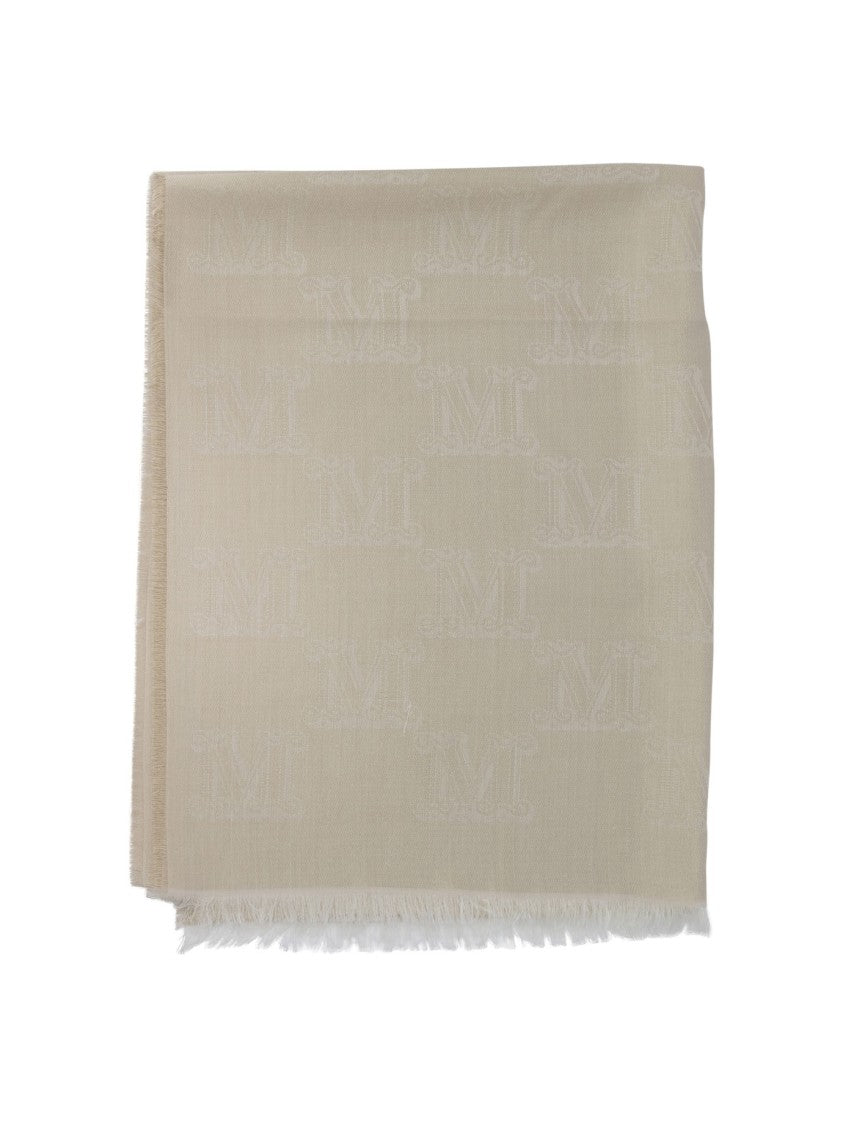 Max Mara Silk, Wool And Cashmere Scarf