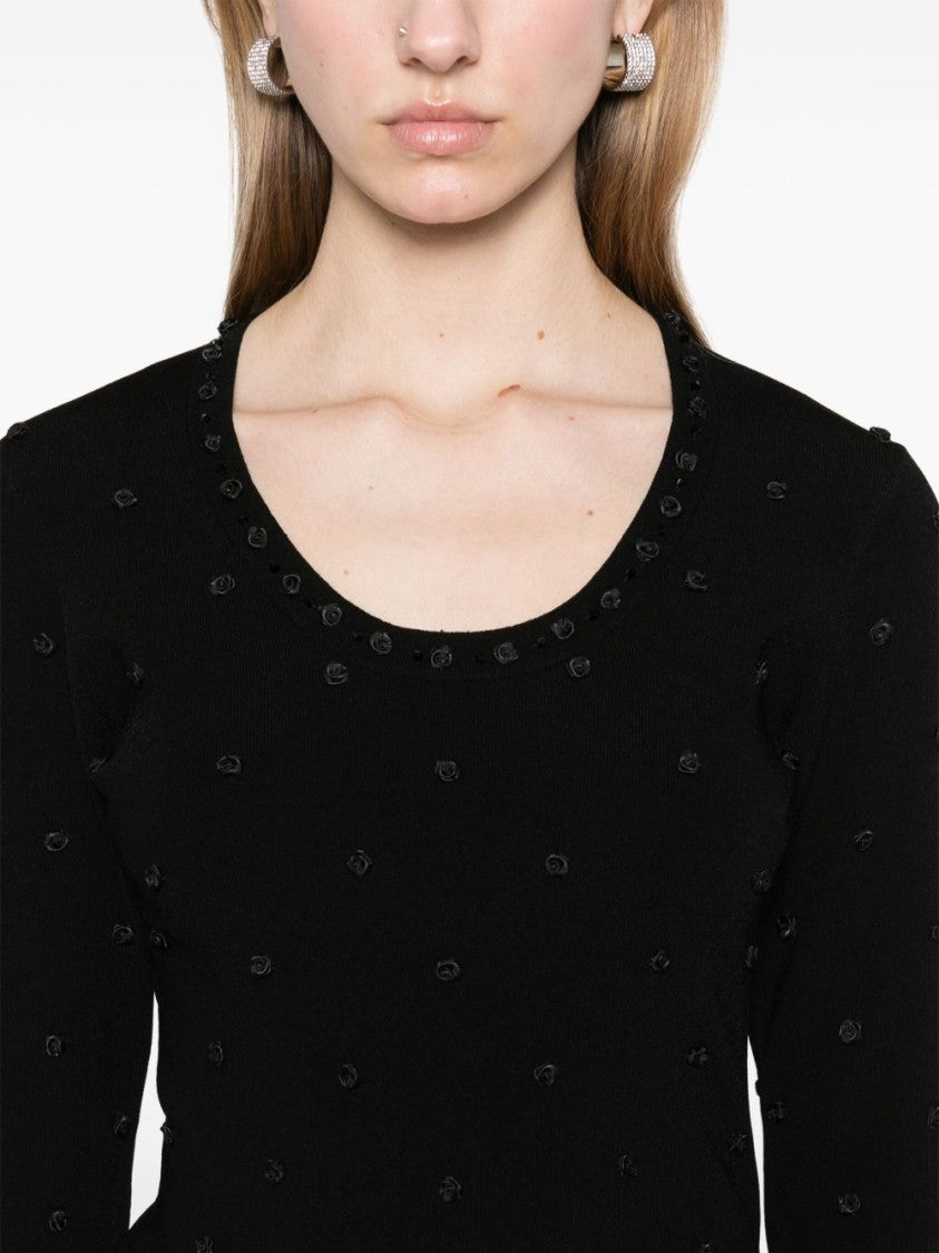 Blugirl Scoop Neck Viscose-Blend Sweater