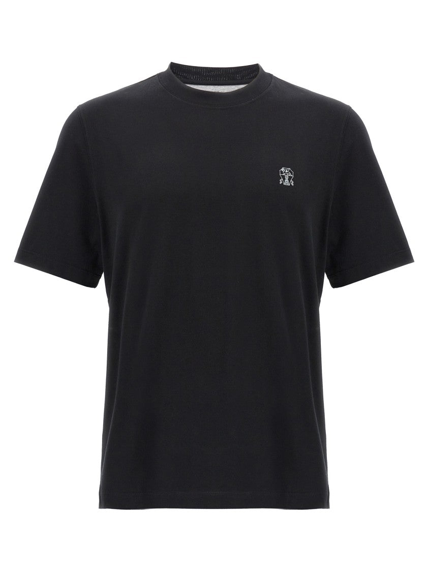 Brunello Cucinelli Logo Print T-Shirt