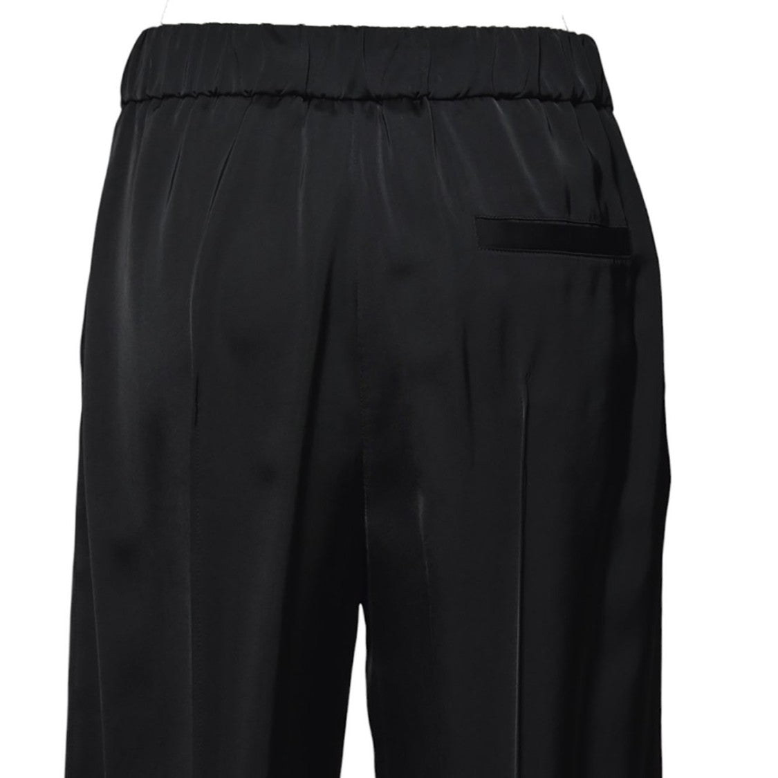 Jil Sander Black Viscose Satin Flare Trousers