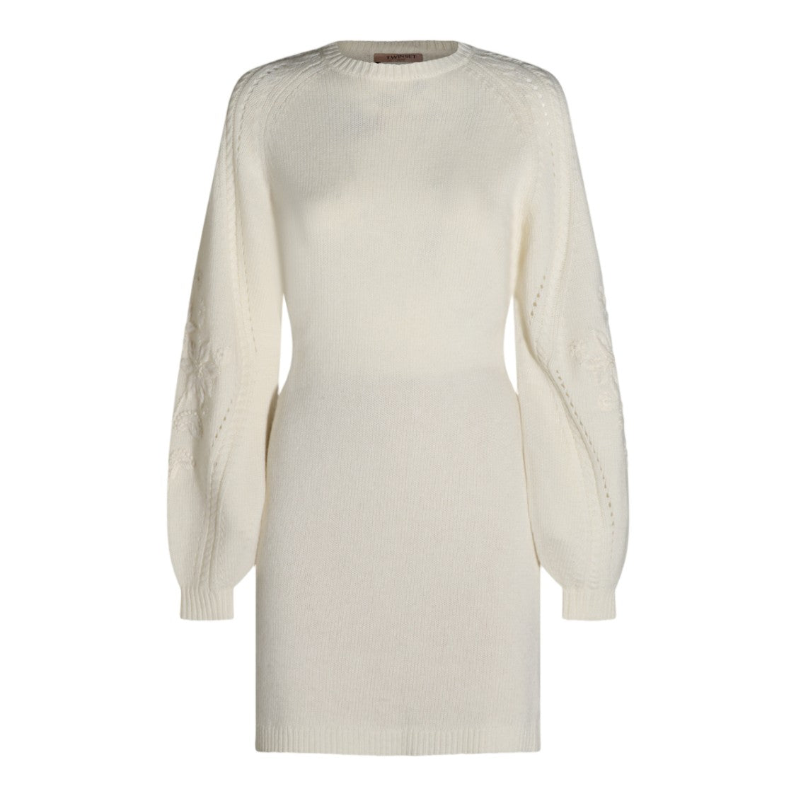 Twin-Set Fitted Balloon Sleeve Mini Dress