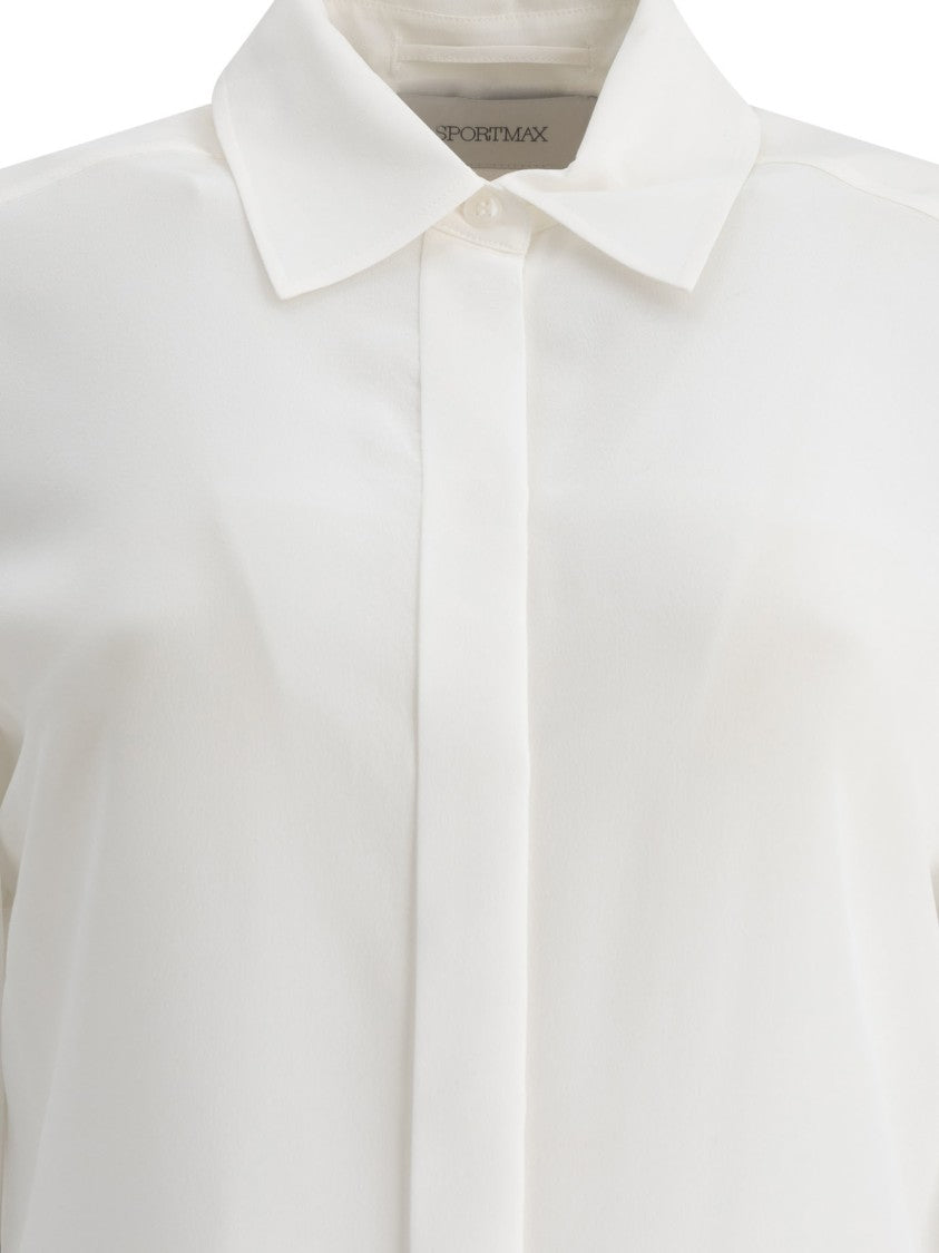 Max Mara Silk Shirt With Classic Collar