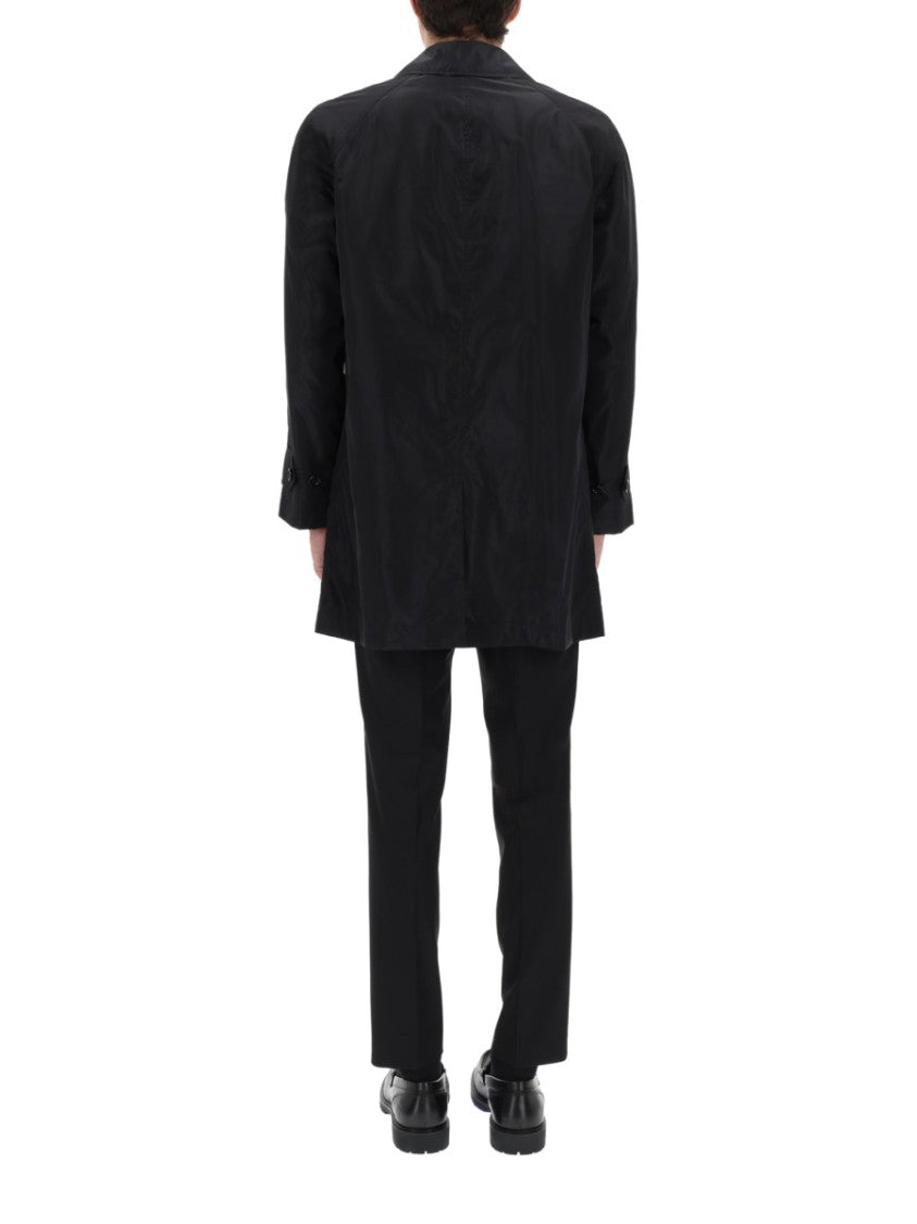 Burberry Polyamide Interior Checkered Lining Coat