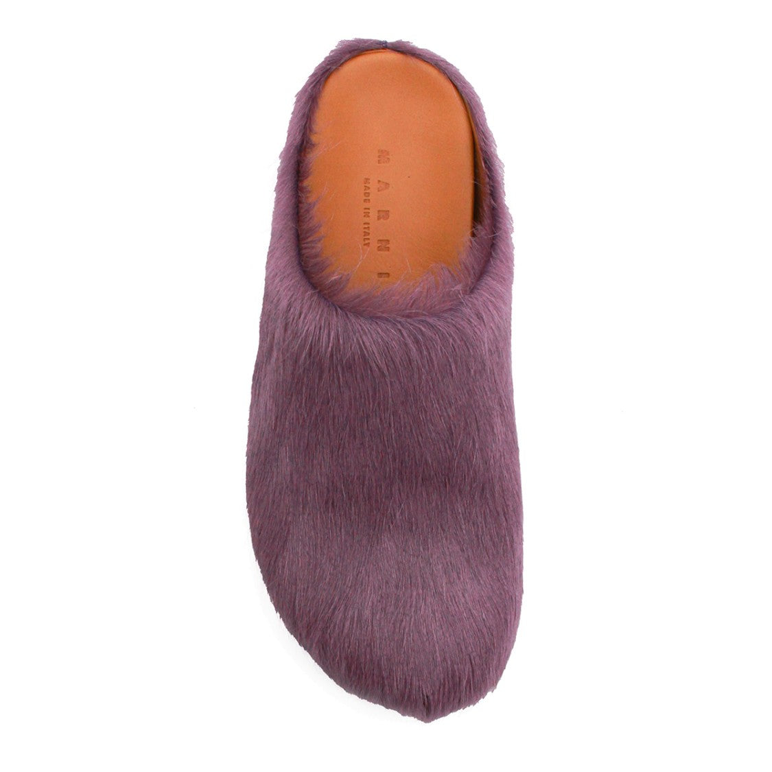 Marni Lilac Ponyskin Slip-On Flats