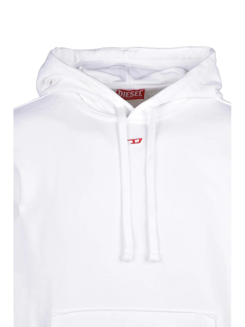 Diesel Classic Pullover Hooded Sweatshirt With Functional Kangaroo Pocket