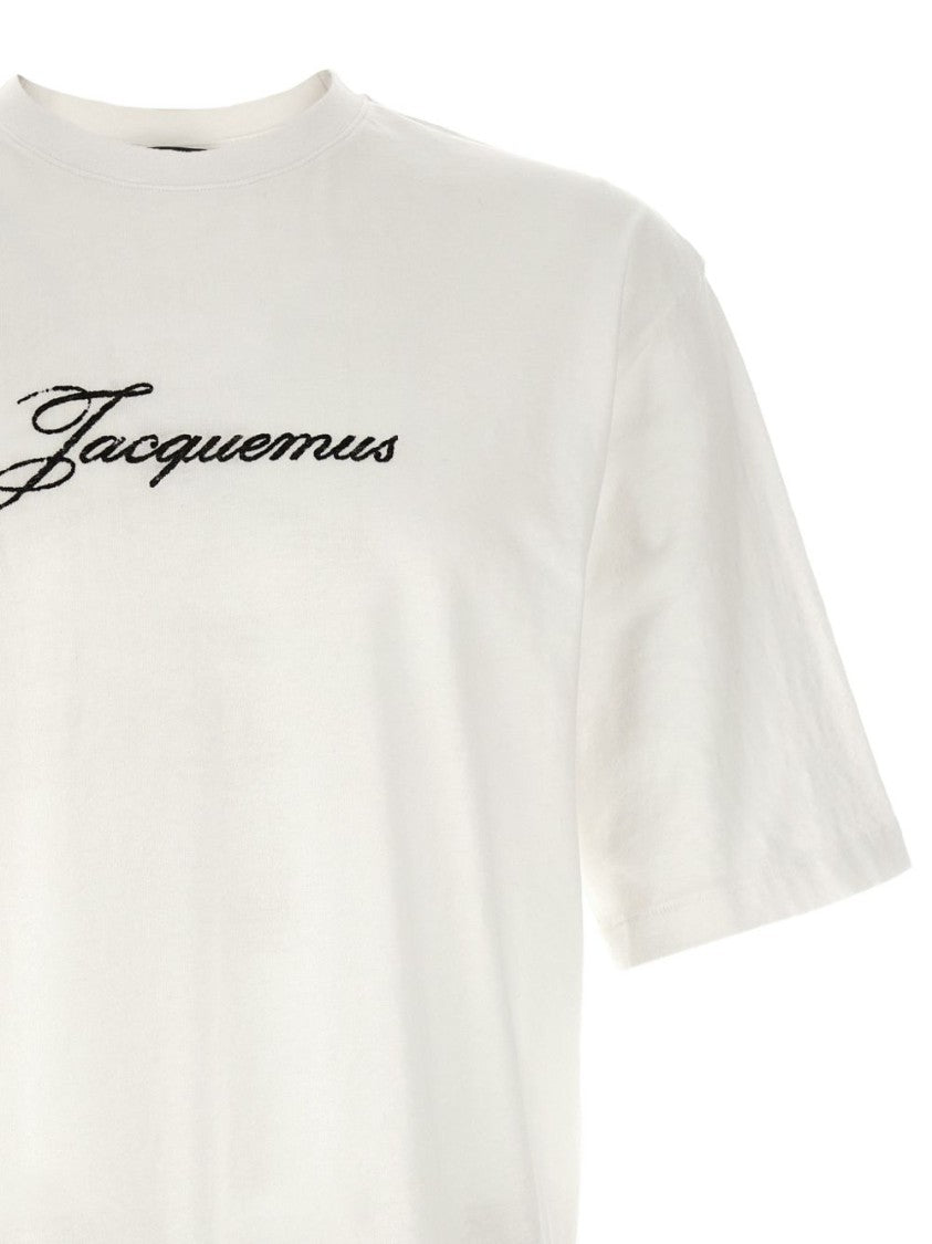 Jacquemus Silk And Nylon Blend Crew Neck T-Shirt