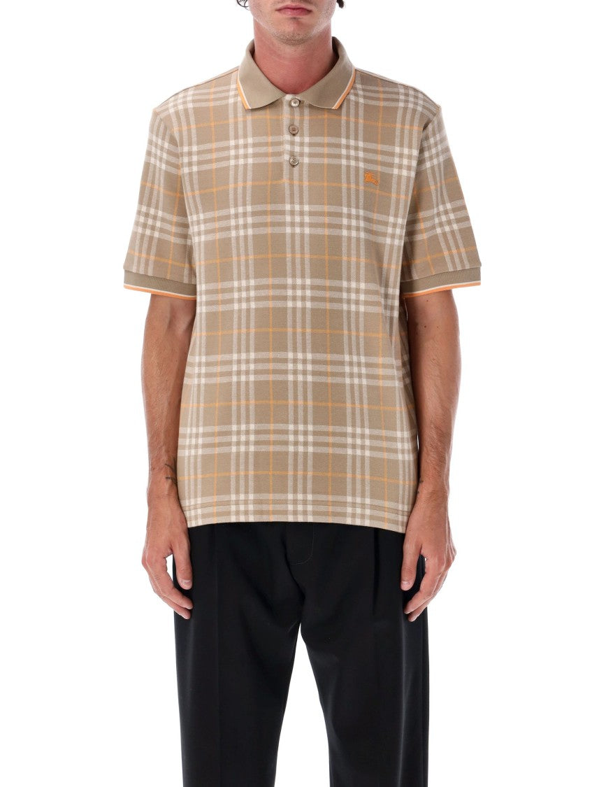 Burberry Classic Plaid Short-Sleeved Polo Shirt