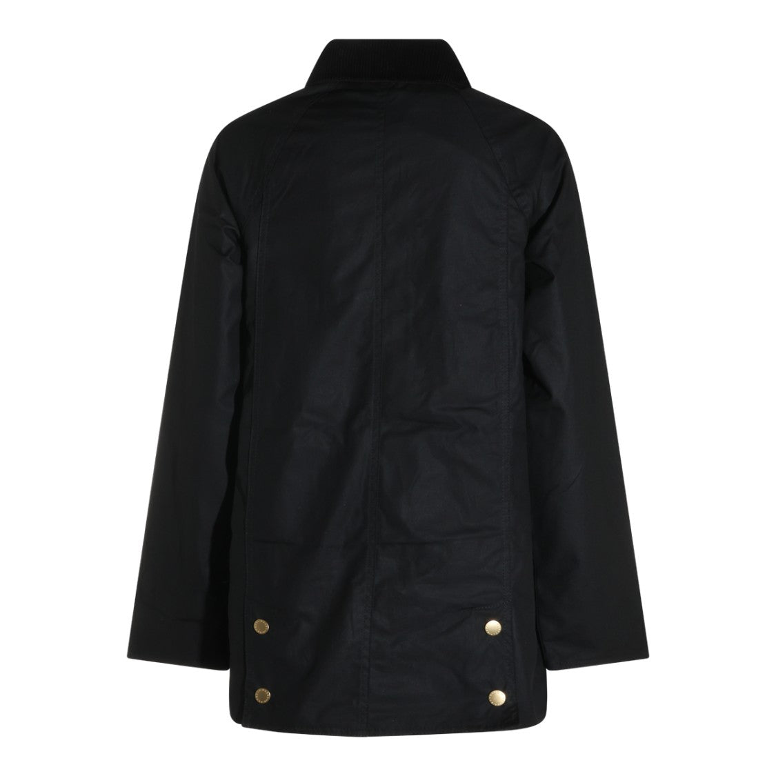 Barbour Black Beadnell Waxed Corduroy Collar Jacket