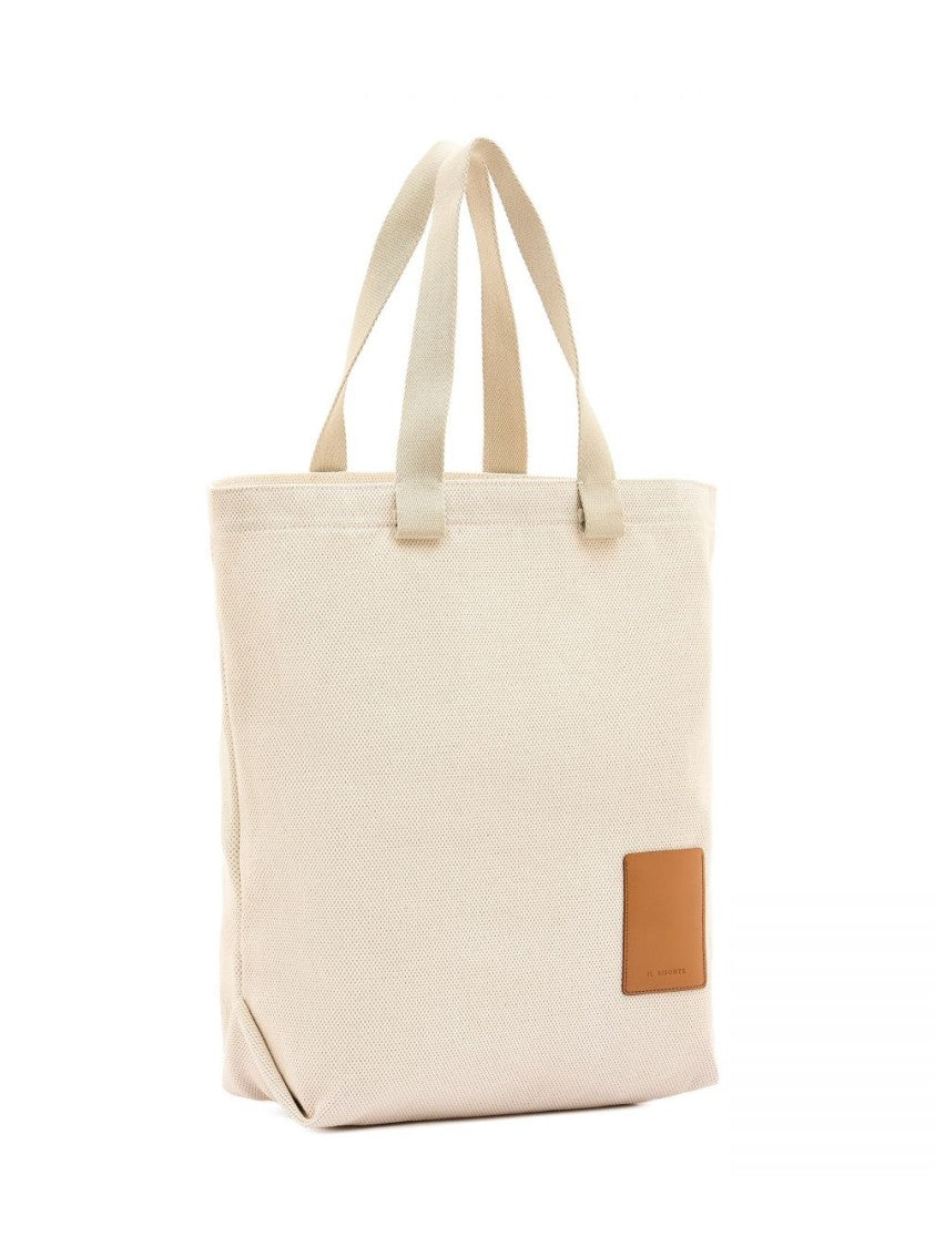 Il Bisonte Natural Cotton Canvas Tote Bag