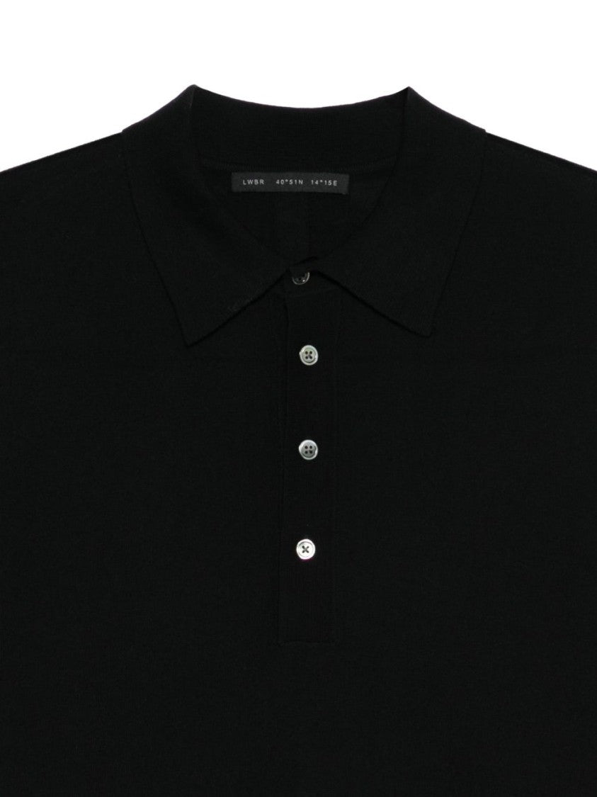 Low Brand Polo Sweater In Extra-Fine Merino Wool