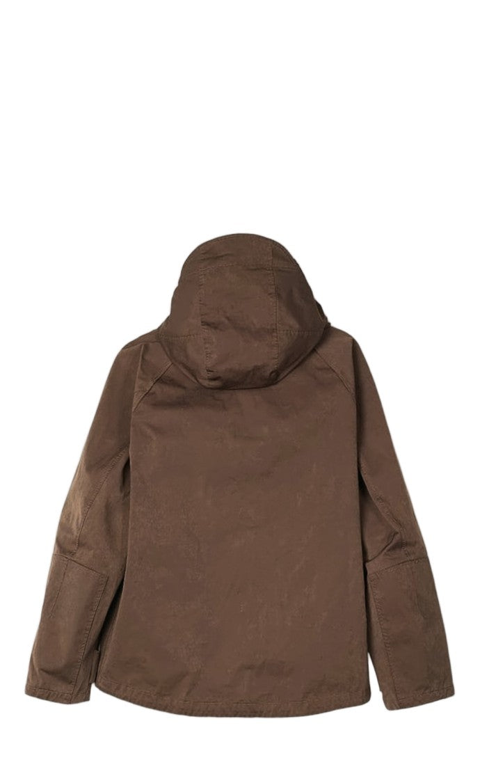 Ten C Boxy Brown Jacket With Hood