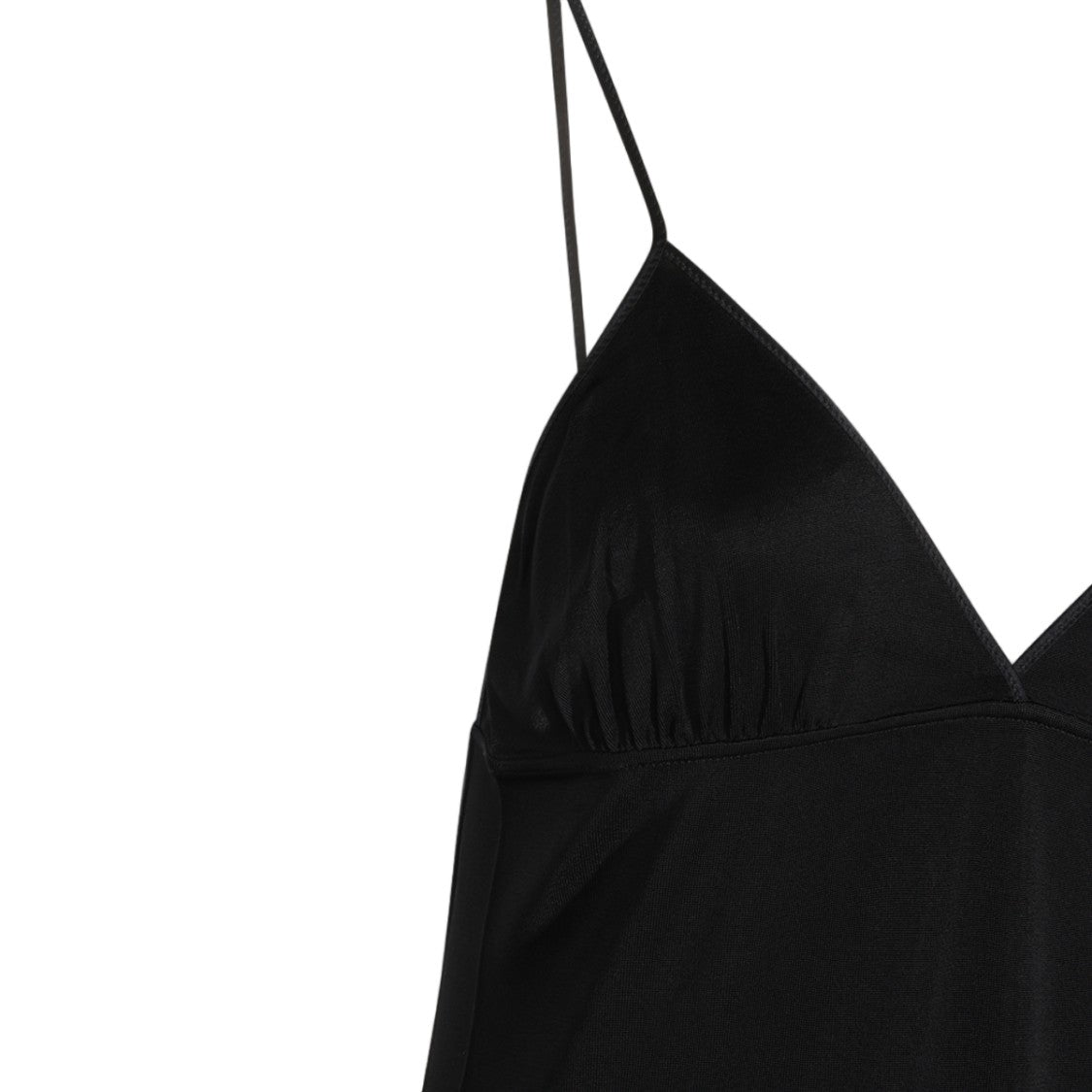 Saint Laurent Gold Chain Deep V-Neck Tank Top