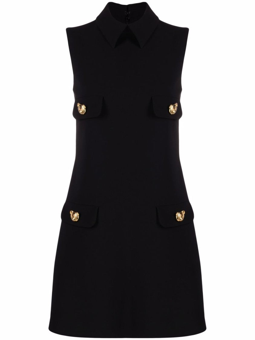Moschino Sleeveless Black Mini Dress