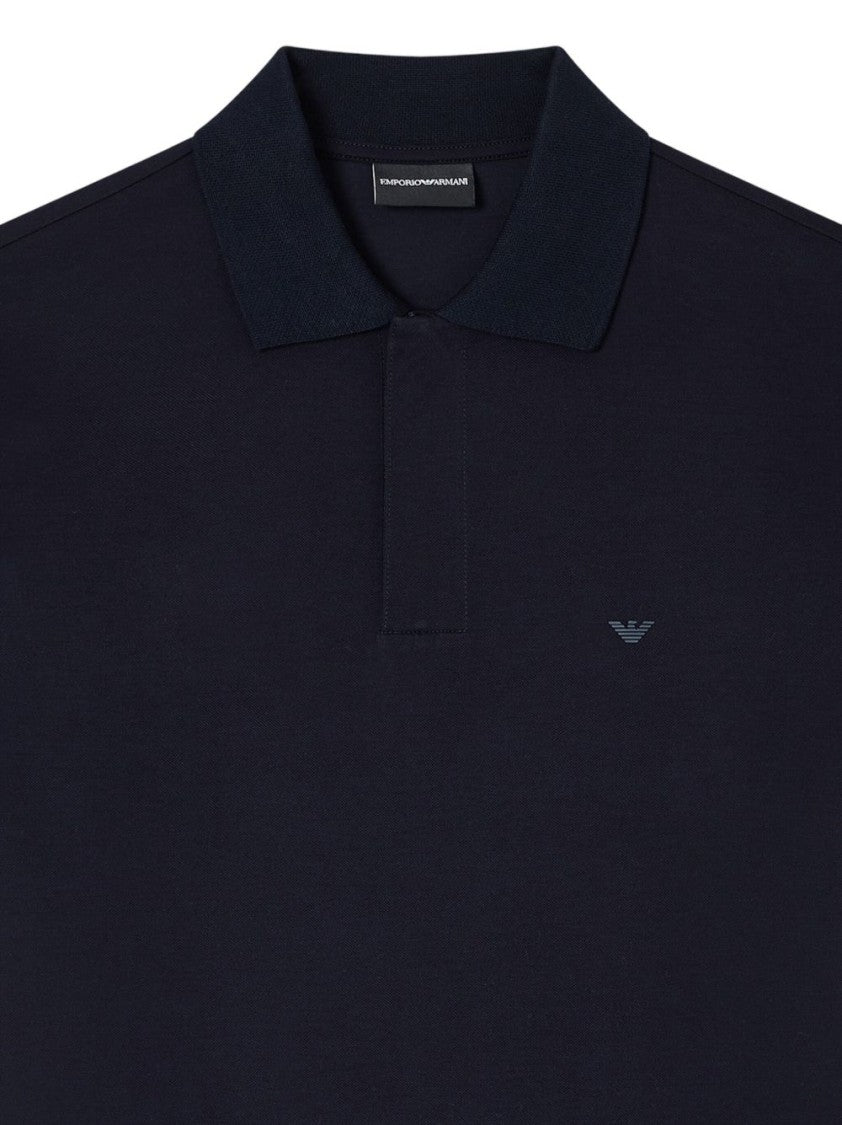 Emporio Armani Short-Sleeved Cotton Pique Polo