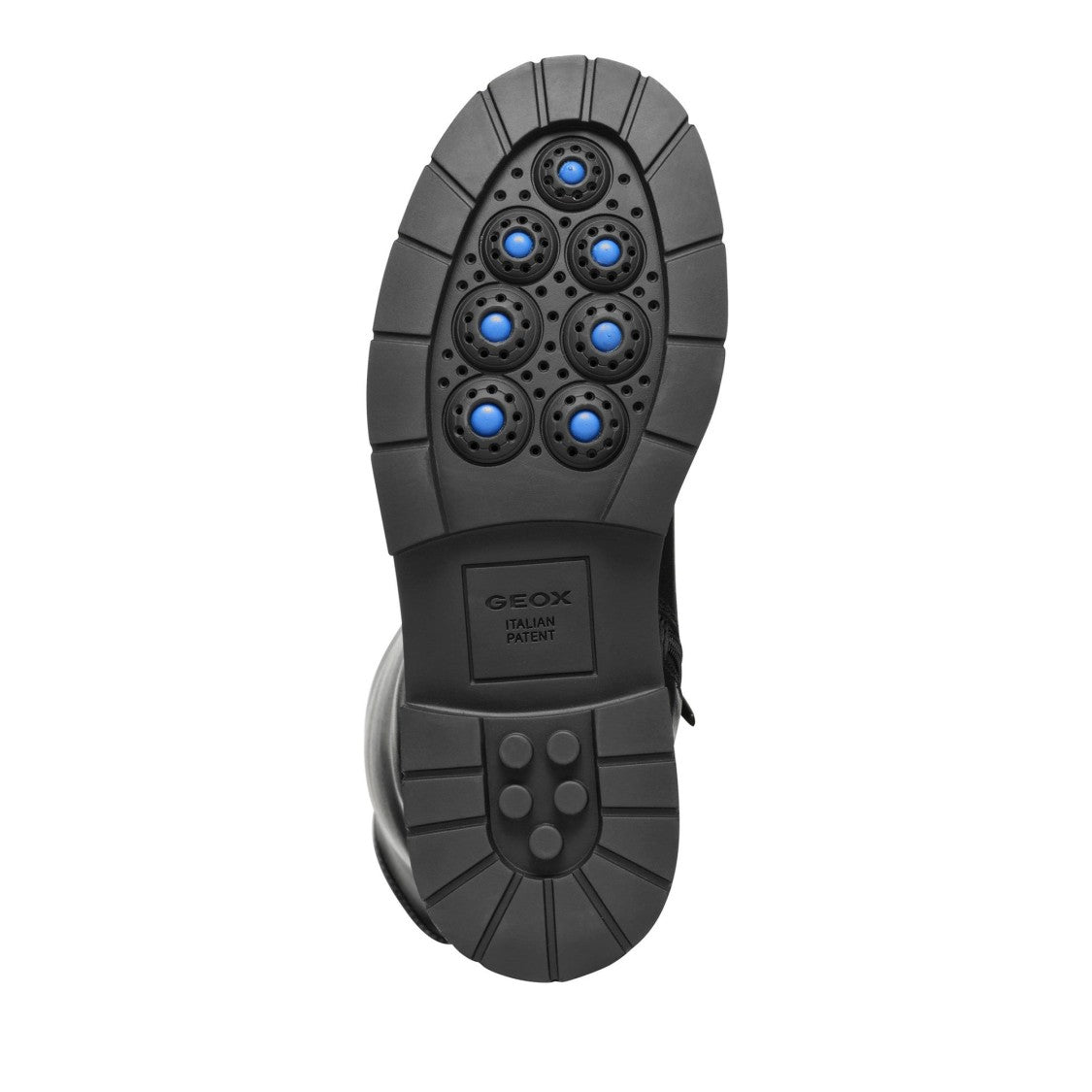 Geox Black Spherica Ec7 Sleek Tall Chunky Sole Boots