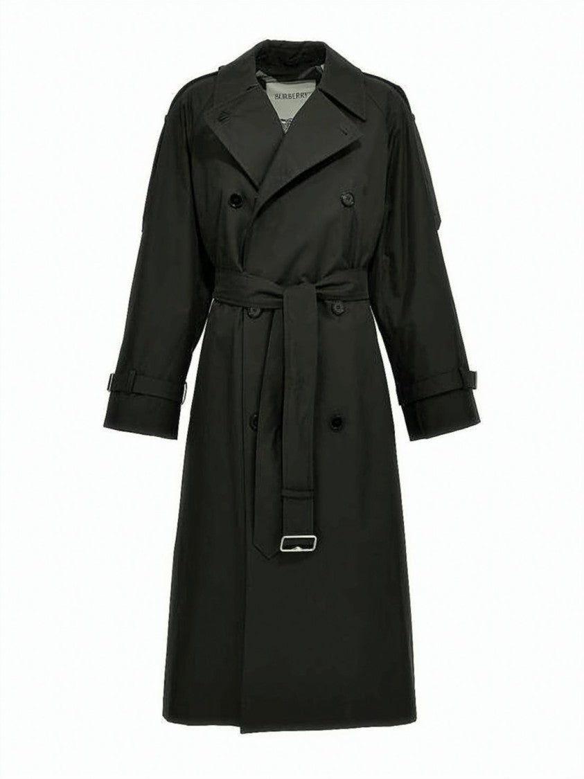 Burberry Double-Breasted Trench Coat With Belted Waist