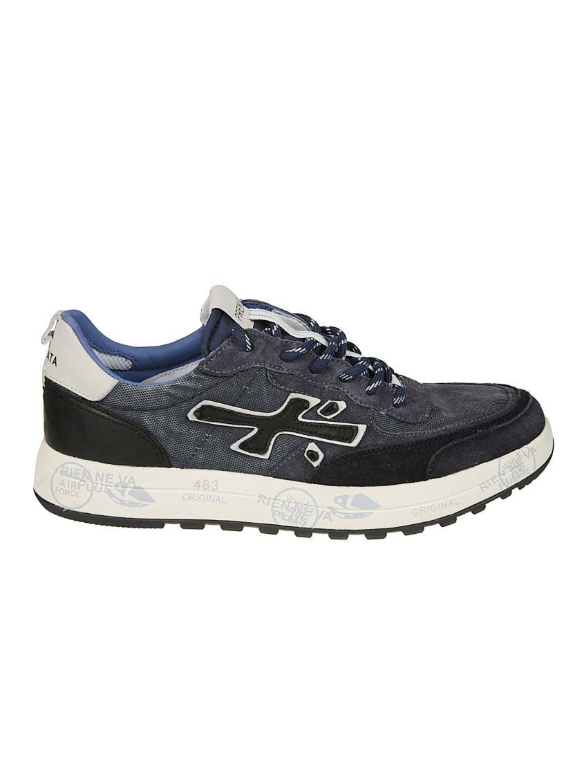 Premiata Layered Low-Top Sneakers With Textured Design