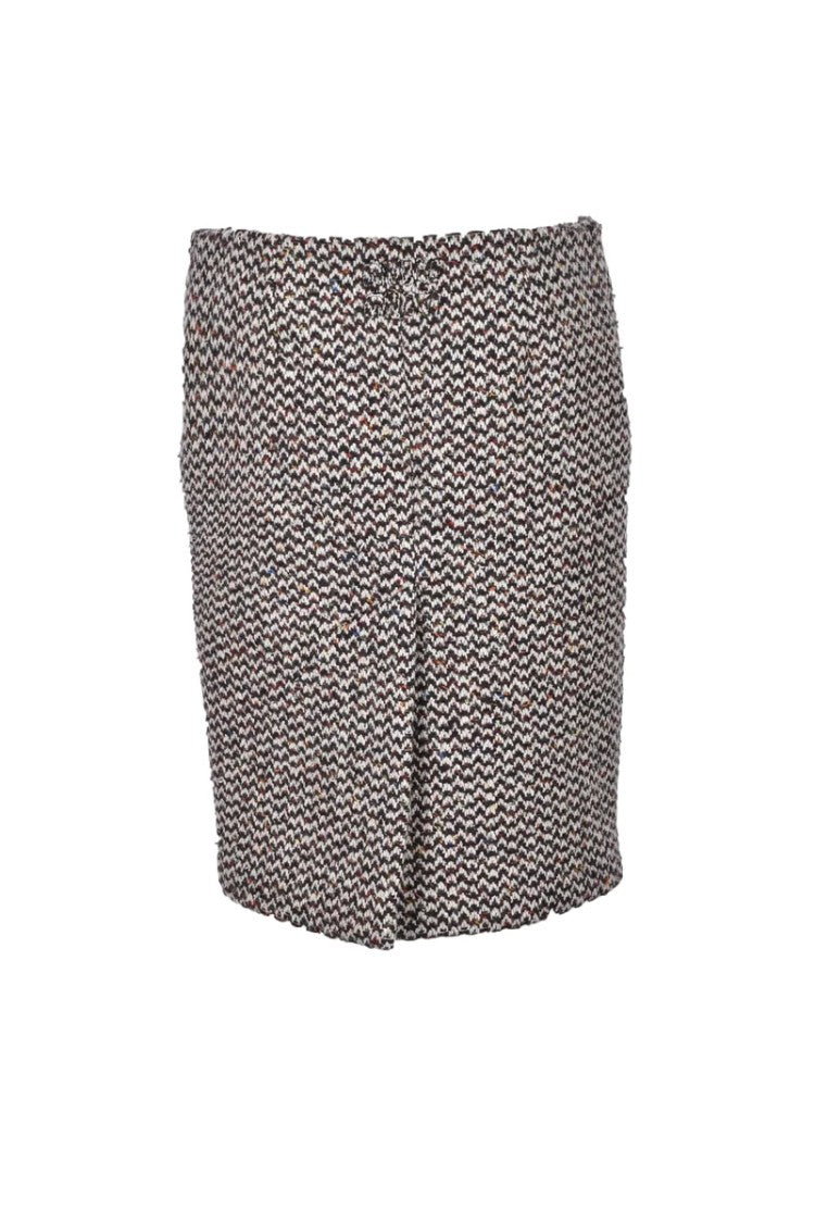Miu Miu Bouclé Skirt - Brown/Beige