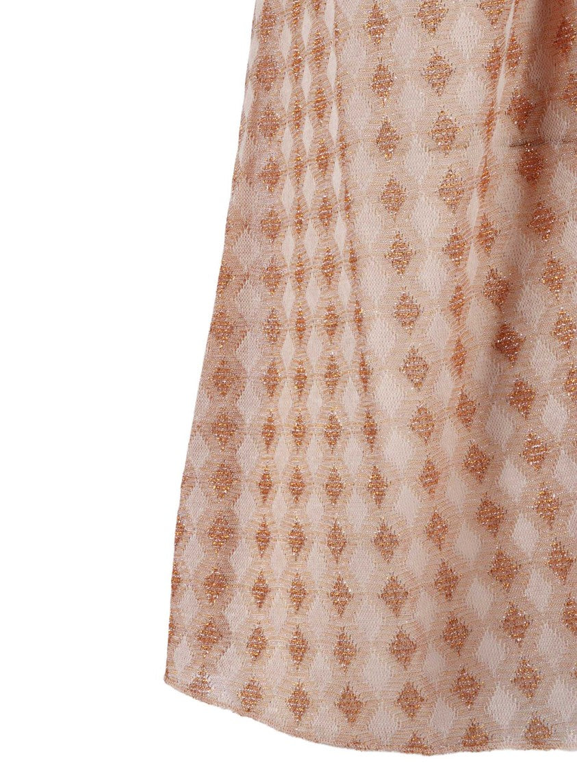 Forte Forte Diamond Jersey Pattern Spaghetti Tank Top