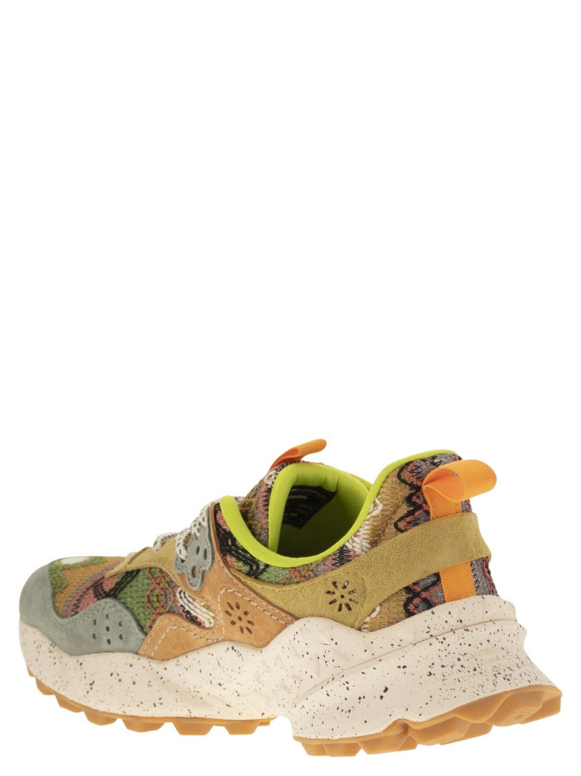 Flower Mountain Kotetsu - Sneakers In Suede And Technical Fabric