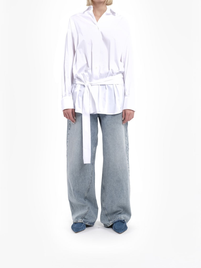 Tela Light Blue Brandon High-Waisted Wide-Leg Jeans