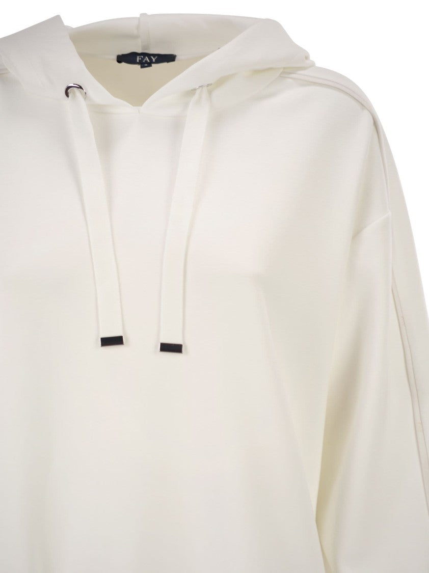 Fay Jersey Hooded Sweatshirt