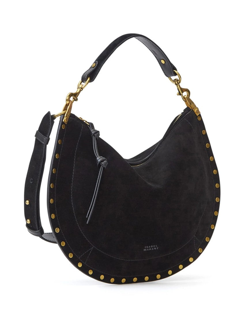 Isabel Marant Black Oskan Soft Crescent Shoulder Bag