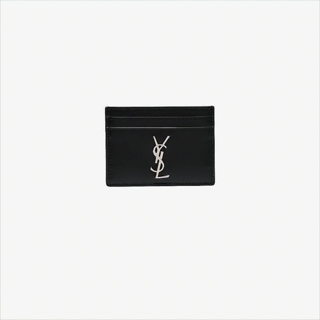 Saint Laurent Rectangular Calf Leather Card Wallet
