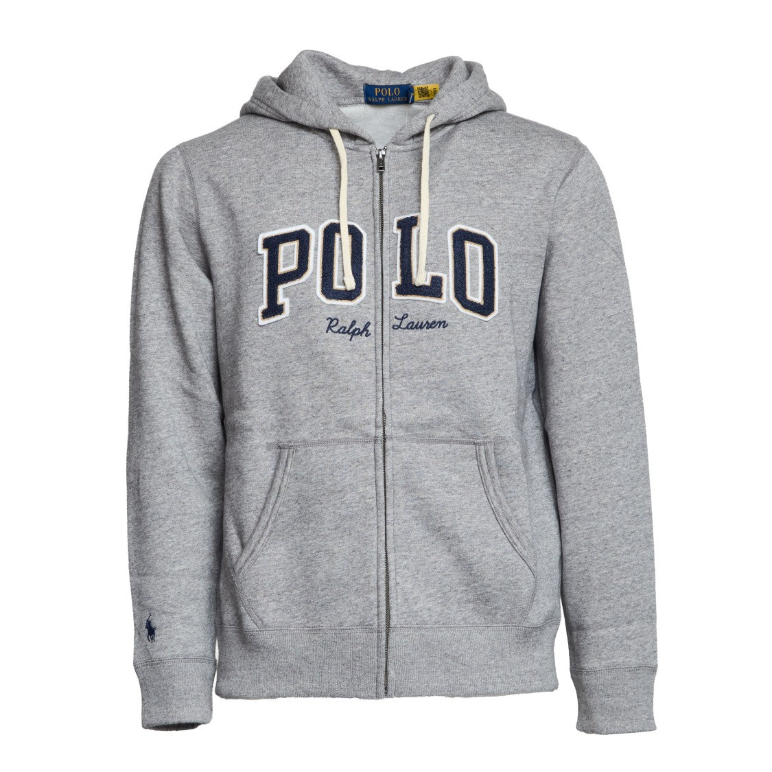 Polo Ralph Lauren Zip-Front Hooded Sweatshirt With Bold Logo Details