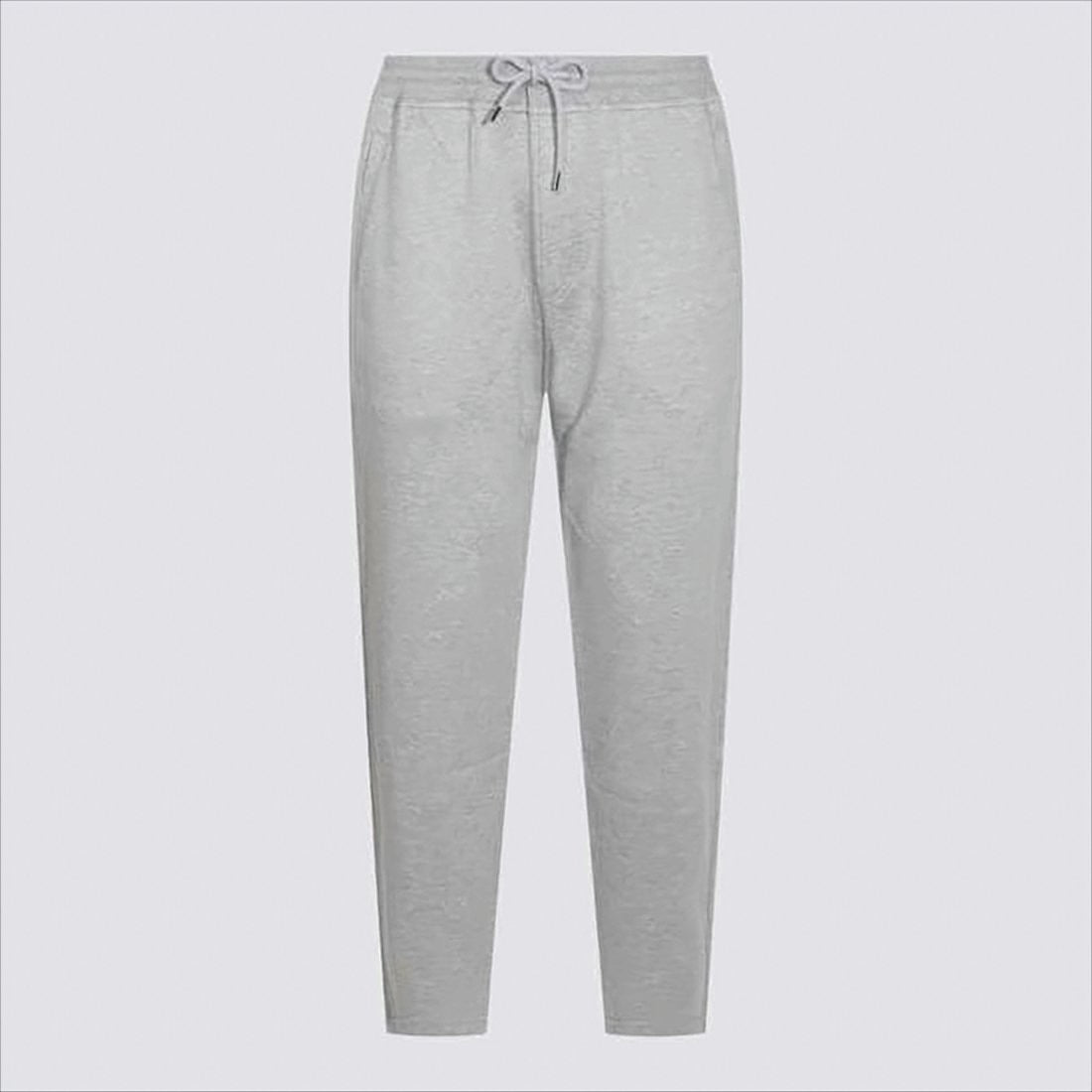 Brunello Cucinelli Tapered Grey Jogger Pants With Drawstring Waist