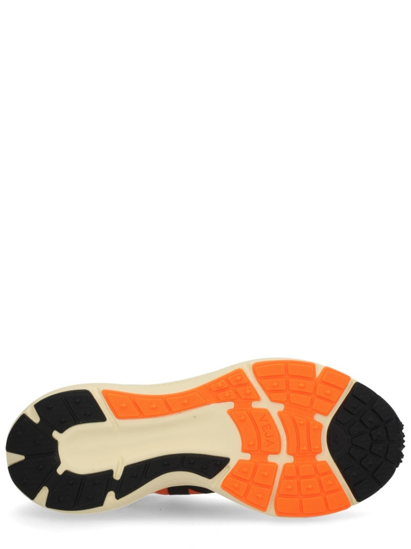 Veja Gradient Orange Sneakers With Bold Black Logo