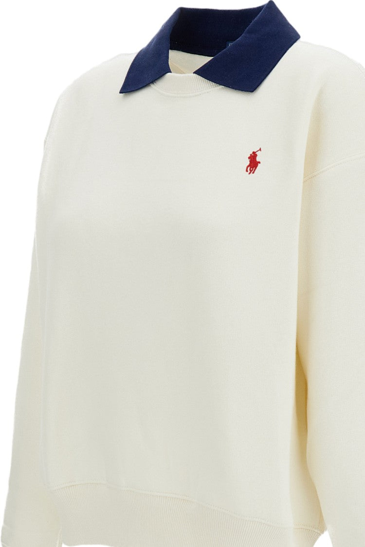 Polo Ralph Lauren Crewneck Sweatshirt With Contrasting Polo Collar