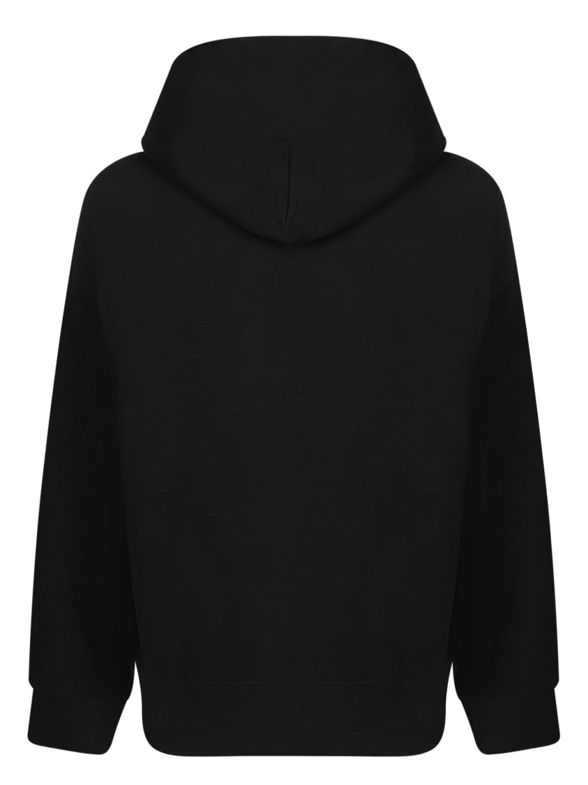 Versace Jeans Couture Black Frontal Logo Hoodie