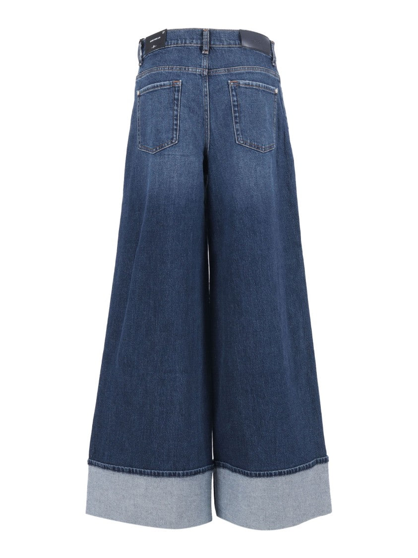 7 For All Mankind Marie Wide Leg Radar With Wide Cuff