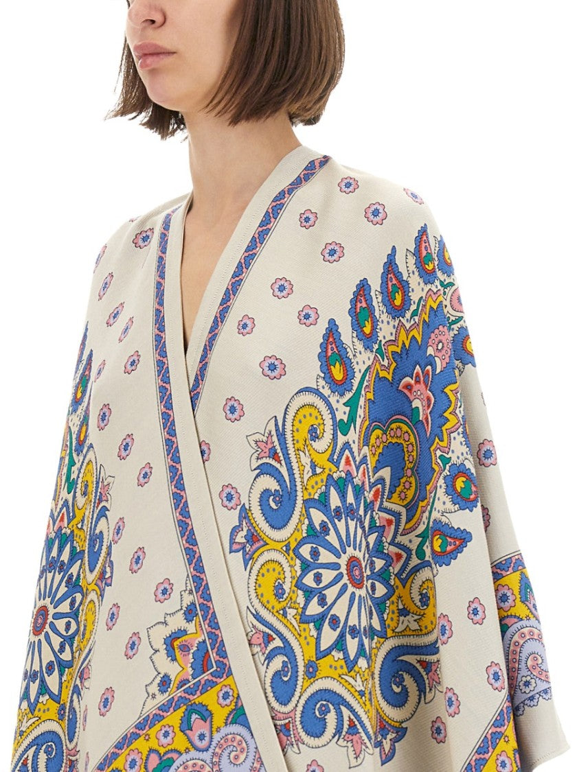Etro Paisley Pattern Cape
