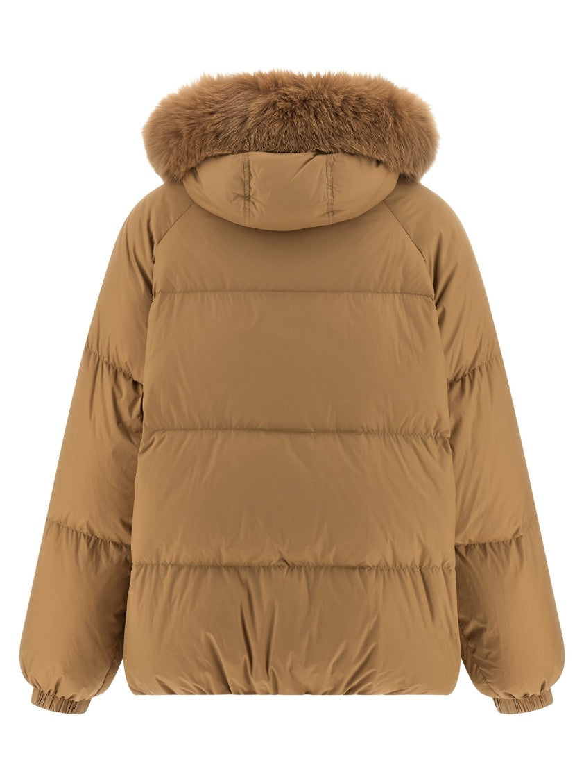 Yves Salomon Fur Insert Down Jacket