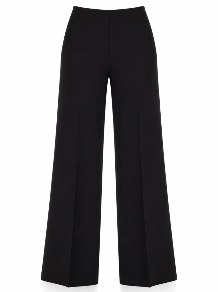Gucci Wide-Leg Tailored Pants With Sharp Front Creases