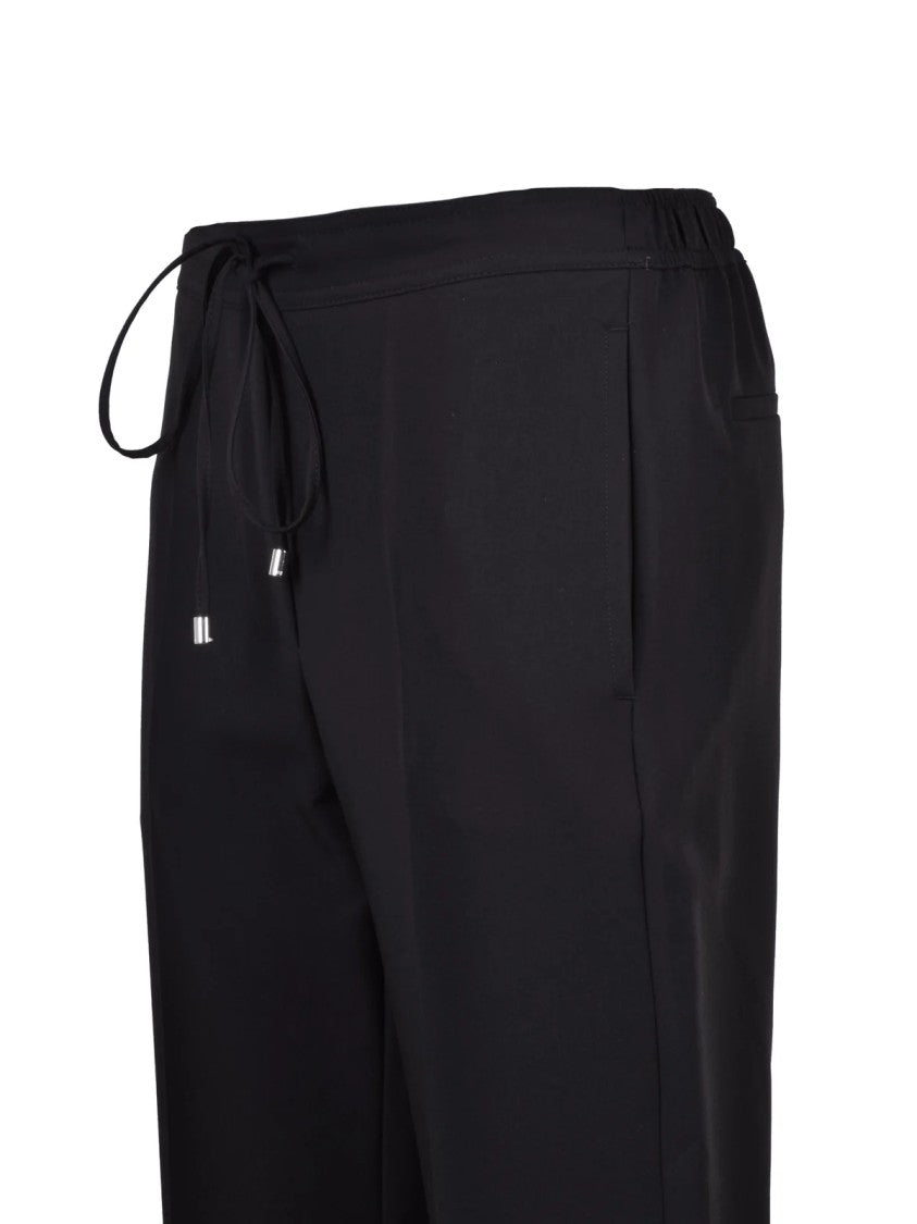 Patrizia Pepe Black Straight Leg Classic Trousers