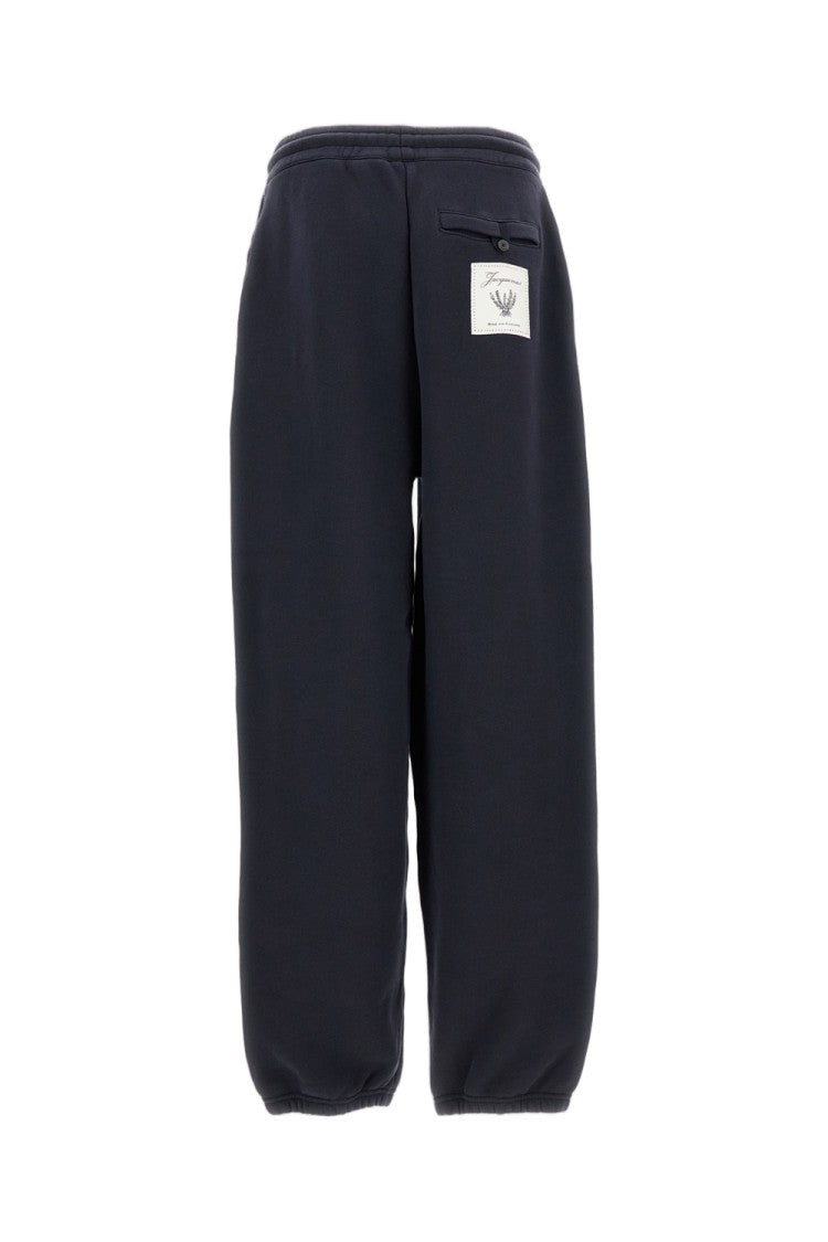 Jacquemus Mottled Cotton Fleece Relaxed Fit Jogging Trousers