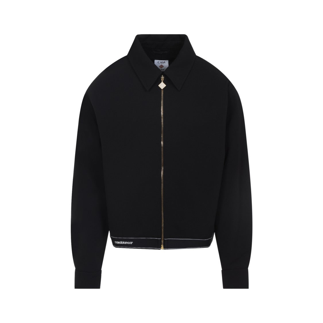 Casablanca Cropped Wool Jacket With Classic Collar