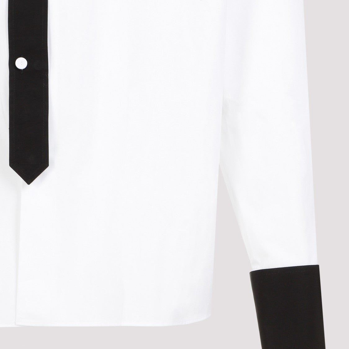 Prada White Black Cotton Shirt