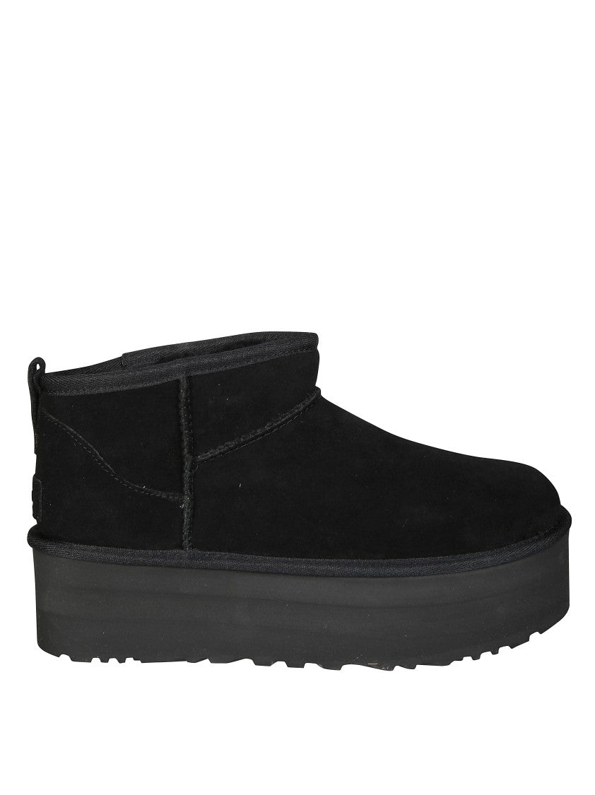 Ugg W Classic Ultra Mini Platform Chunky Sole Suede Boots