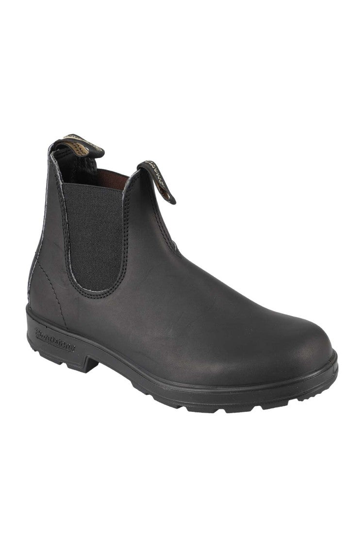 Blundstone Black Leather Boot With Elastic Side Panels