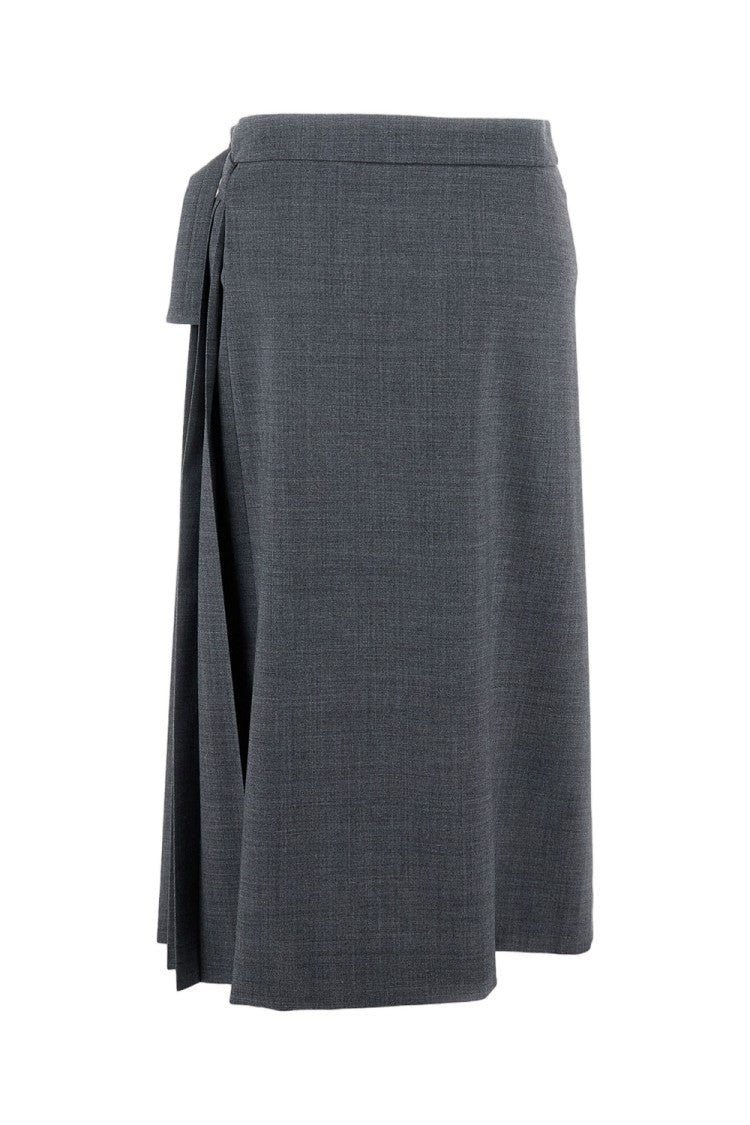 True Royal Minimalist Grey Skirt