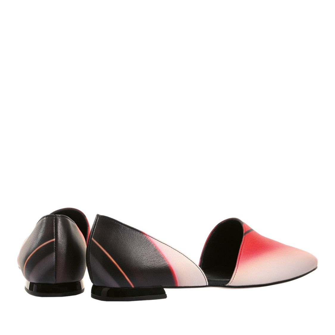 Högl Multicolor Eve Pointed Toe Gradient Low Heel Leather Flats