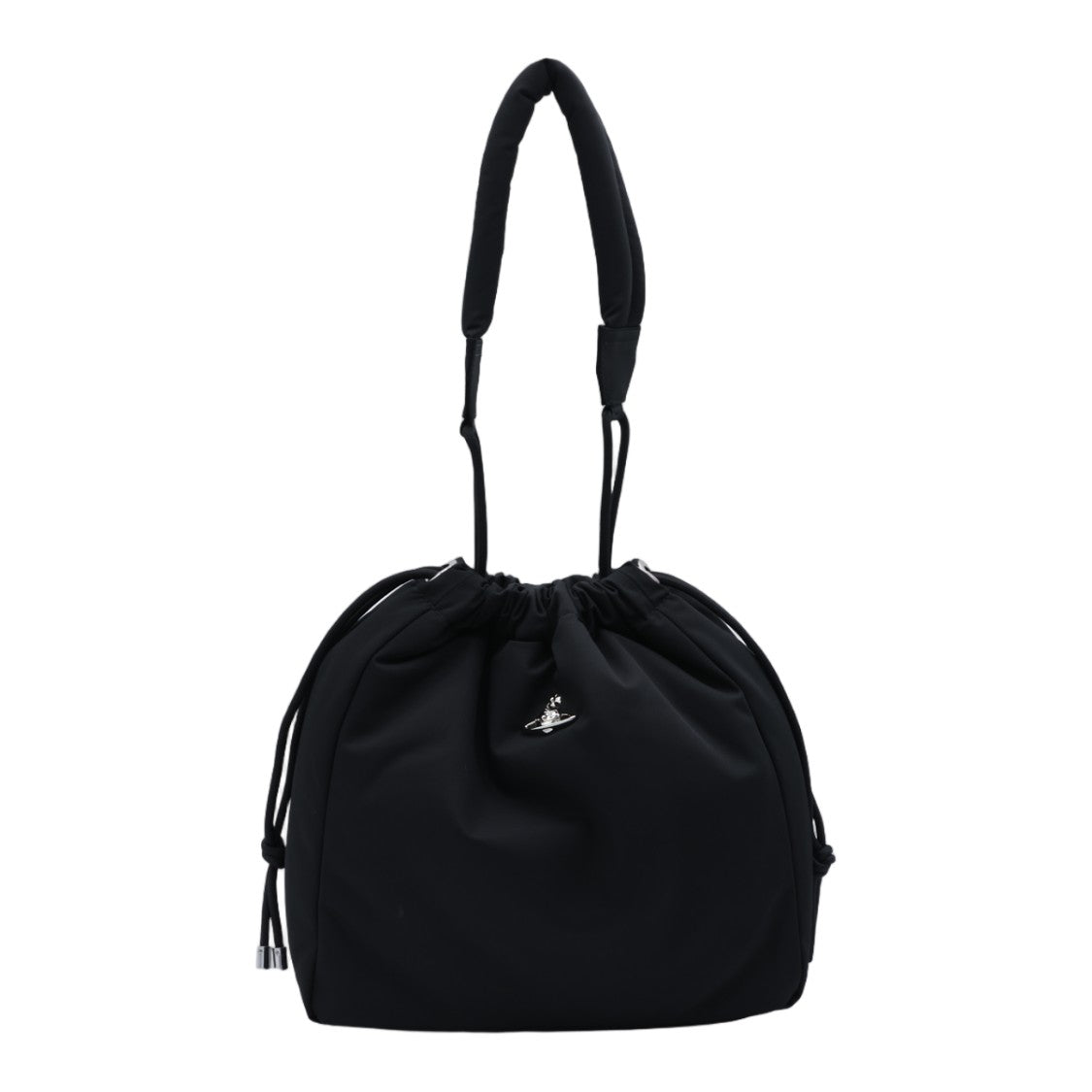 Vivienne Westwood Gathered Black Bag With Drawstring Closure