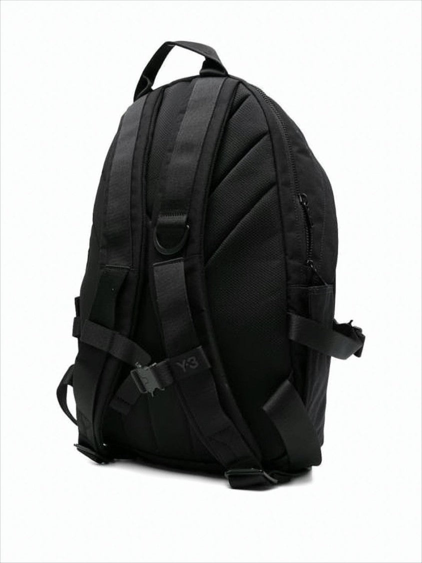 Y-3 Black Polyamide Minimalist Backpack With Padded Straps