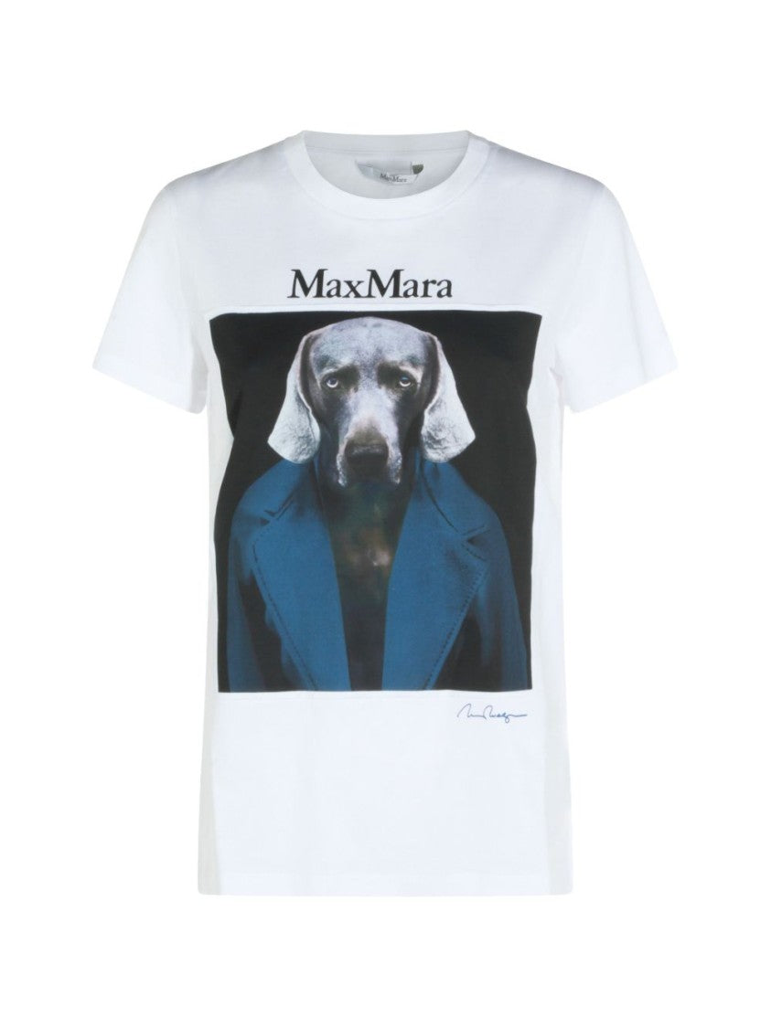 Max Mara Graphic Print T-Shirt - White