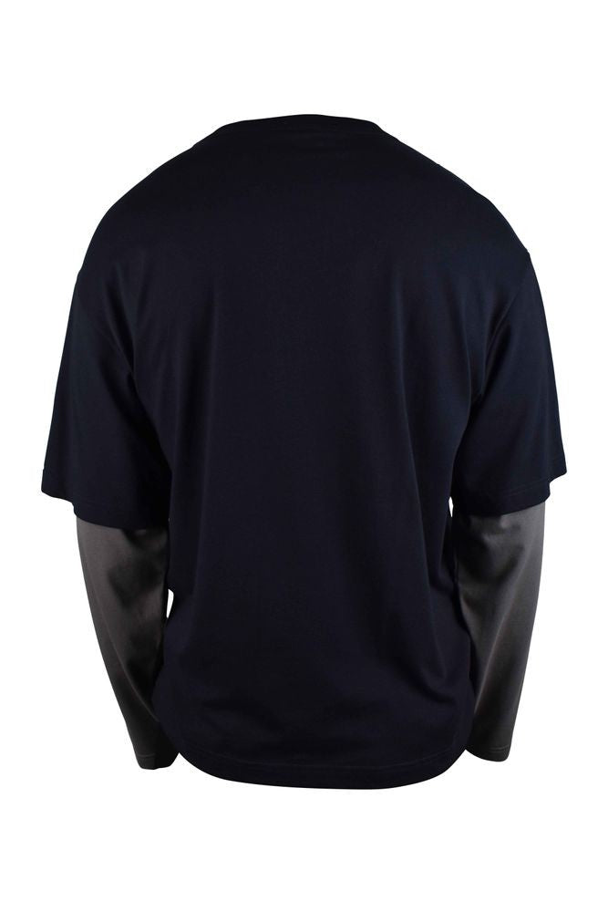 Lanvin Layered Long-Sleeve T-Shirt With Graphic Flame Design