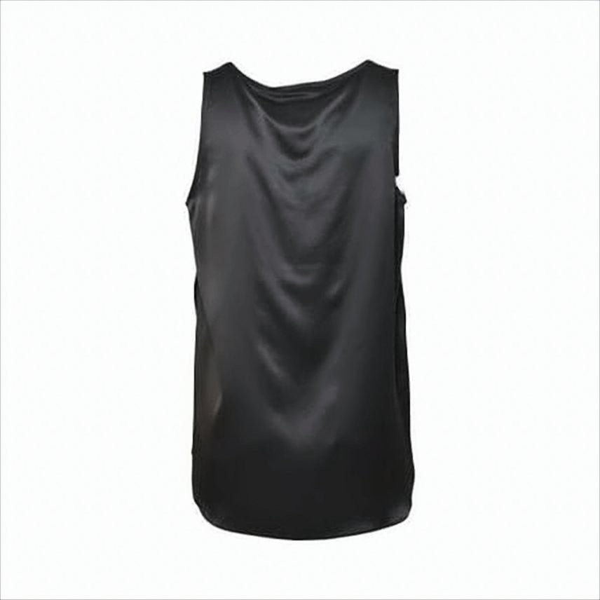 Max Mara Silk Sleeveless Top With Notch Neckline